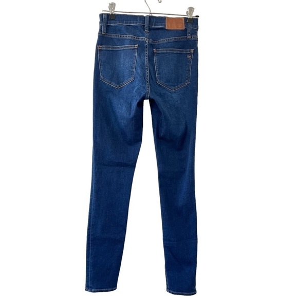 Madewell Medium Rinse Roadtripper high Rise Skinny Blue Denim Jeans - Picture 11 of 12